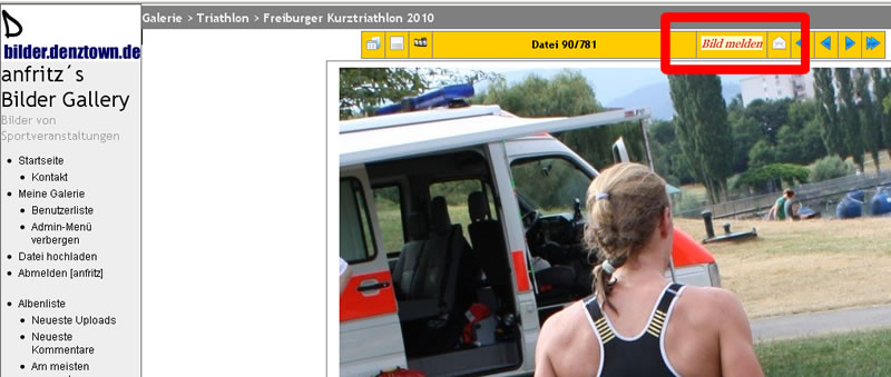 Bild entfernen Button