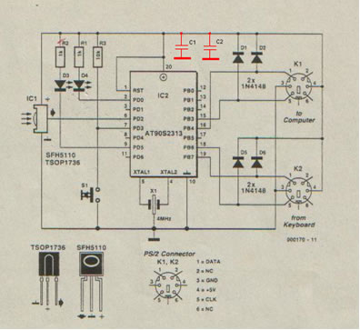 Schaltplan vom IR Empfnger